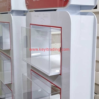 Custom Retail Shop Furniture Display Stand Cosmetics Store Floor Perfume Display Rack
