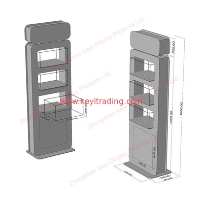 Custom Retail Shop Furniture Display Stand Cosmetics Store Floor Perfume Display Rack