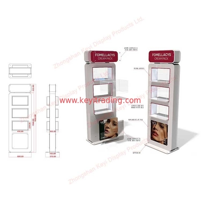 Custom Retail Shop Furniture Display Stand Cosmetics Store Floor Perfume Display Rack