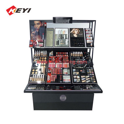 Luxury cosmetic display stand,cosmetic makeup display cabinet, beauty salon products display counter for cosmetic store