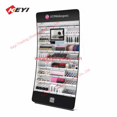 Customized Shopping Mall Floor Stand Display Rack Retail Store Beauty Salon Furniture For Cosmetic Display Cabinet