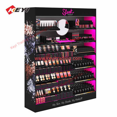 Customized Shopping Mall Floor Stand Display Rack Retail Store Beauty Salon Furniture For Cosmetic Display Cabinet