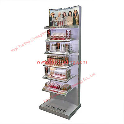 New Style Luxury Skincare Display Cabinet Beauty Salon Wood Display Rack Furniture Makeup Nail Polish Display Stand