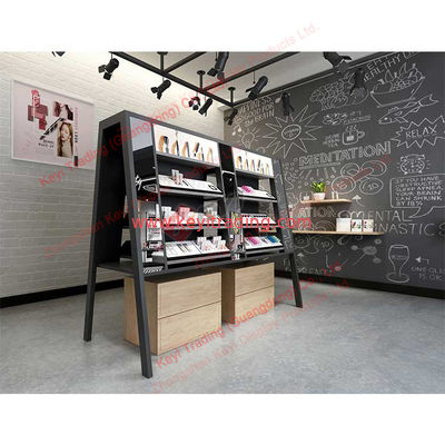 Popular Customized Luxury Beauty Salon Showcase Perfume Cosmetic Store Display Cabinet Lipstick Display