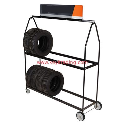Mobile tyre display rack