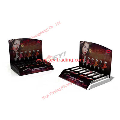 Supermarket Shopping Mall Counter Desktop Custom Cosmetic Makeup Products Display Stand Lipstick Custom Display Cabinet