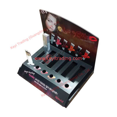 Supermarket Shopping Mall Counter Desktop Custom Cosmetic Makeup Products Display Stand Lipstick Custom Display Cabinet
