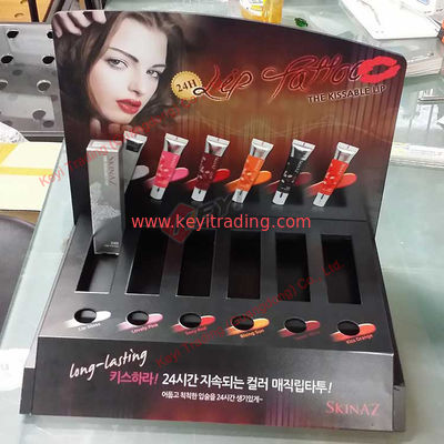 Supermarket Shopping Mall Counter Desktop Custom Cosmetic Makeup Products Display Stand Lipstick Custom Display Cabinet