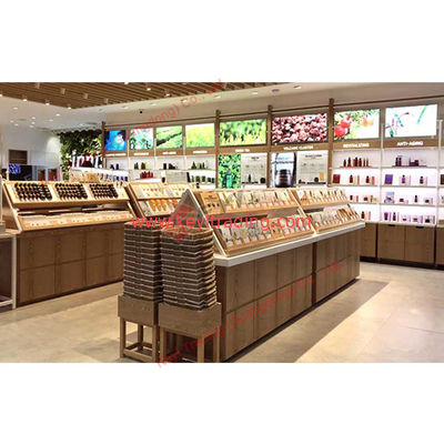 Fashion Design Beauty Salon Make up Stand Showcase Retail Shop Decoration shelves for shops Cosmetic Display Cabinet