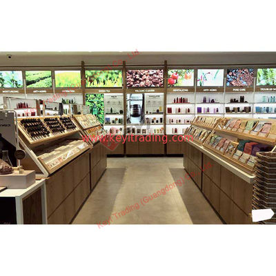 Fashion Design Beauty Salon Make up Stand Showcase Retail Shop Decoration shelves for shops Cosmetic Display Cabinet