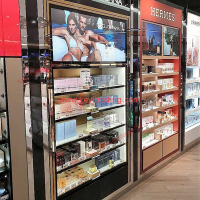 High Quality Nice Design Oem Accept New Promotion Cosmetic Retail Makeup Products Display Shelves Cabinet