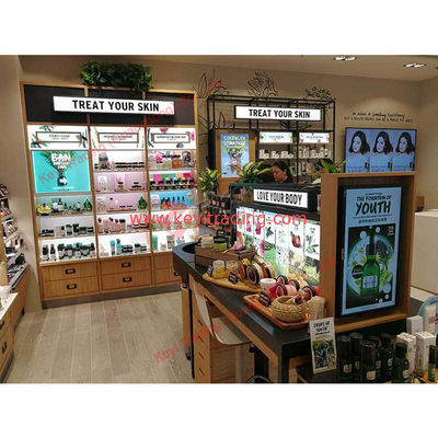 Commercial Merchandising Beauty Salon Cases Make up Stand Gondola Showcase Retail Shop Decoration Cosmetic Display