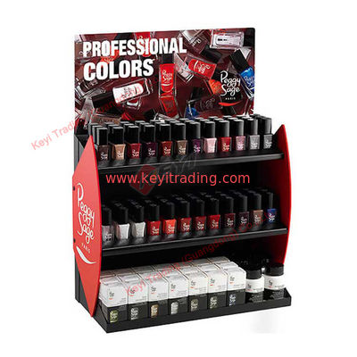 High Density Broad UV Gel Nail Polish Makeup Cosmetic Display Stand Rack Shelf Nail Polish Display Cabinets for Shopping