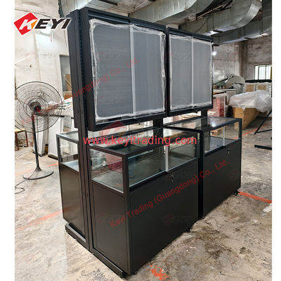 Custom Metal Frame PSA TCG Cards Display Design Collectible Acrylic Game Cards Case Sports Trading Card Showcase With Led Lights