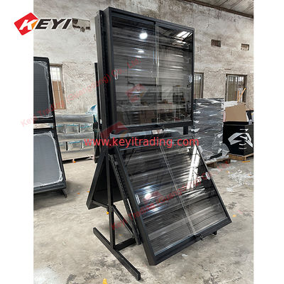Custom Floor Metal Stand Tcg Trading Card Display Case Gondola Shelves Graded Card Display Rack for Retail Stores Sport Cards