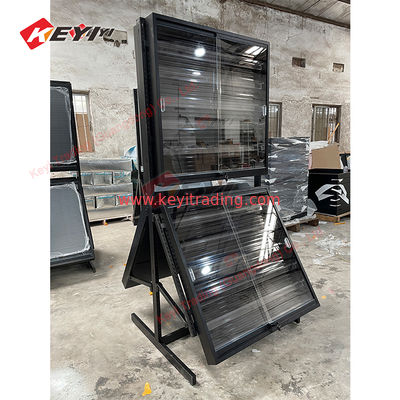 LED Lighting Single Side Graded Card Showcases Display Stands With Sliding Lockable Doors for Retail Trading Card Store