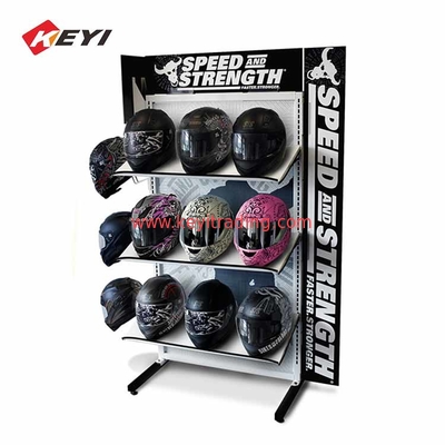Custom Retail Metal Motorcycle Helmet Rack Football Helmet Display Stand