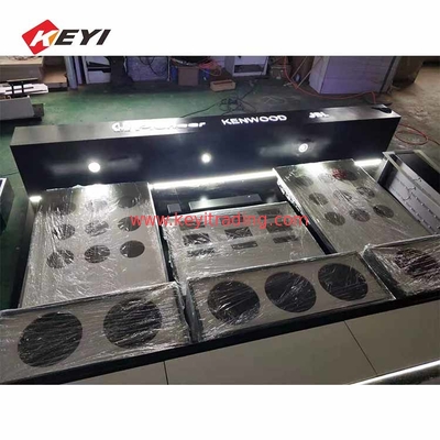 Custom Design MDF Retail Furniture System Car Audio Display Stand with led light