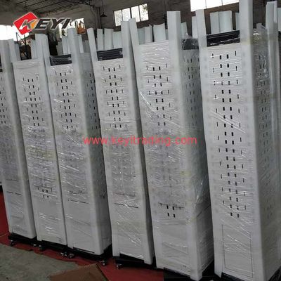 Rotating Eyeglasses Stand Floor Sunglasses Display Rack With Caster - top mirror