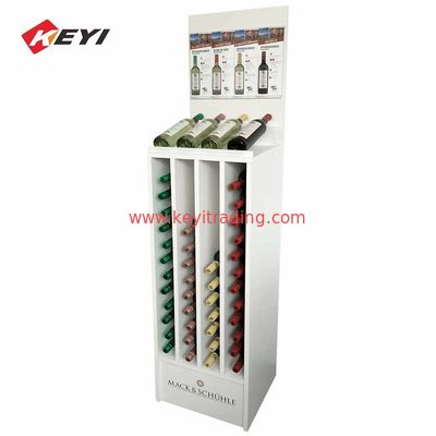 China Factory Custom Floor Standing Liquor Bottle Display Stand For Retail