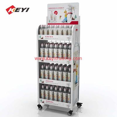 China Supplier Floor Tiered Beverage Display Stand For Retail Store
