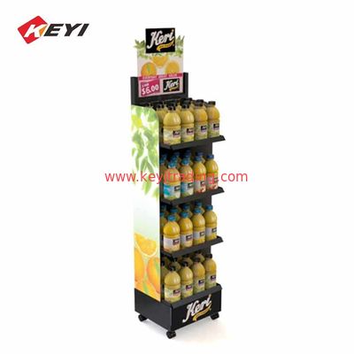 China Supplier Floor Tiered Beverage Display Stand For Retail Store