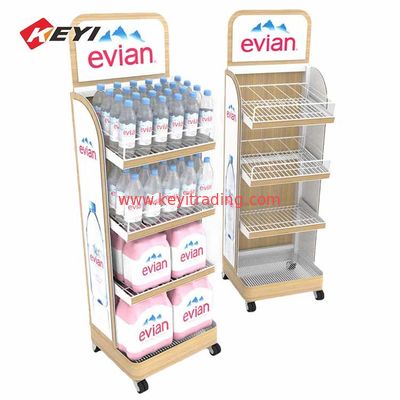 China Supplier Floor Tiered Beverage Display Stand For Retail Store