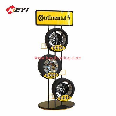 Made In China Car Tyre Promotional Stand Retail Display Racks For Tire