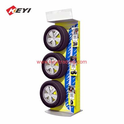Made In China Car Tyre Promotional Stand Retail Display Racks For Tire