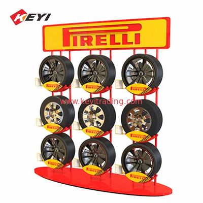 Made In China Car Tyre Promotional Stand Retail Display Racks For Tire