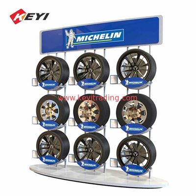 Made In China Car Tyre Promotional Stand Retail Display Racks For Tire