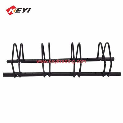 Easy To Assemble Bicycle Storage Rack Black Metal 4 Bike Parking Rack