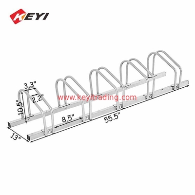 Park Road Easy To Assemble Chrome Finish Bike Parking Rack For 5 Bicycle