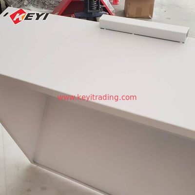 Removable White Metal Floor Energy Storage Stand Motor Oil Display Rack