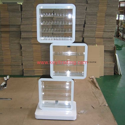 China Factory Custom Makeup Stands Floor Standing Nail Polish Display Rack