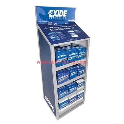 China Factory Custom High Quality Metal Car Battery Rack Display Stand