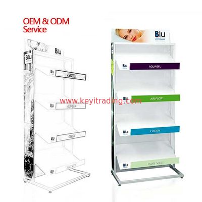 China Factory Custom 4 Tier Metal Pillow Stand Pillow Display Rack For Retail Shop