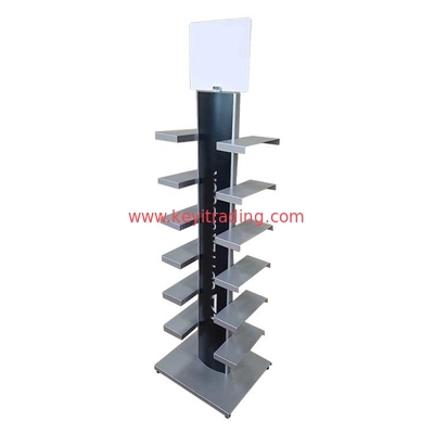 Custom Footwear Store Floor Metal Shoes Rack Shoe Display Stand For Retail Shop