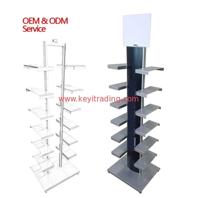 Custom Footwear Store Floor Metal Shoes Rack Shoe Display Stand For Retail Shop