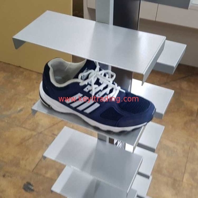 Custom Footwear Store Floor Metal Shoes Rack Shoe Display Stand For Retail Shop