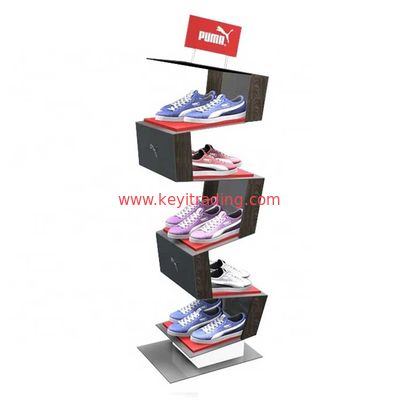 Made In China OEM Shoe Shop Sneaker Shelf Retail Shoe Display Rack Stand
