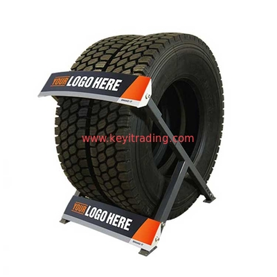 Custom Adjustable Metal Tire Rack Wheel Display Rack For trade show