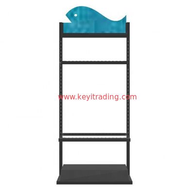 OEM Custom Double Sided adjustable metal fishing rod display rack