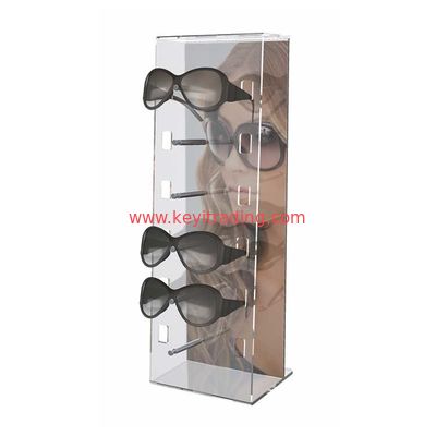 Modern Pop Clear Acrylic Sunglasses Stand Countertop Display - 6 Pair