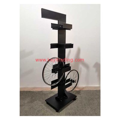 Floor Standing Metal 8 Shelves Bicycle Bike Wheel Rim Display Rack