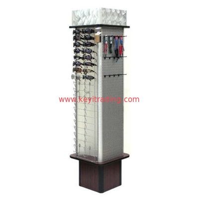 Floor Standing Rotating Metal And Wooden Sunglasses Display Rack
