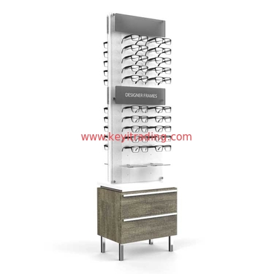 China Factory Custom Free Standing 2 Sided Floor Eyeglasses Displays