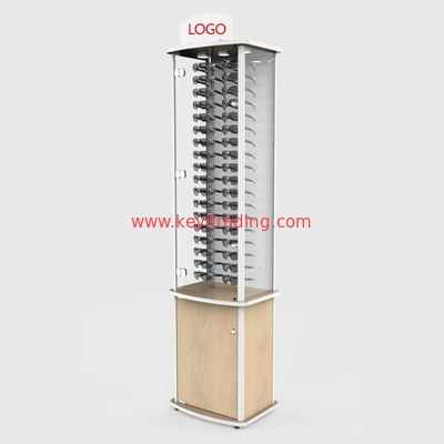 Floor Sunglasses Stand Glass Showcase Optical Display Cabinets