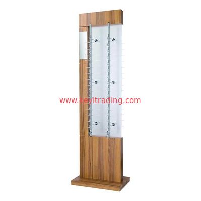 Wholesale custom Double Sided Floor Wooden Eyewear Display Stand