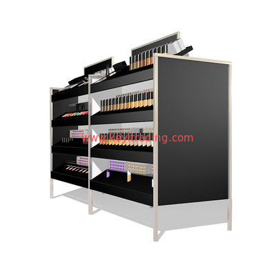 Cosmetics Store Floor 4 Tier Makeup Display Stand For Lipstick